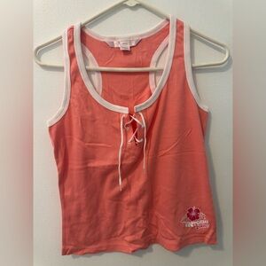 Victoria's Secret Pink Tank Top with Tie Front Size Small
